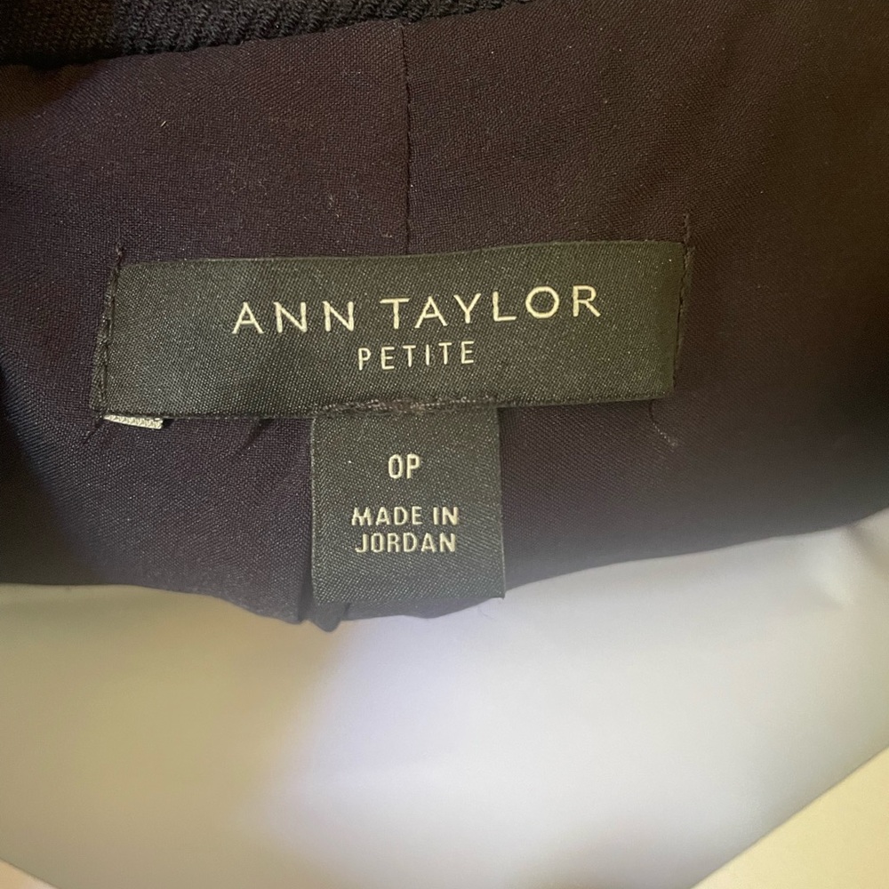 Ann Taylor Navy Blue Blazer with Gold Buttons